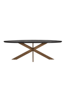 Oval Black Oak Dining Table | Richmond Interiors Blackbone | Oroatraade.com