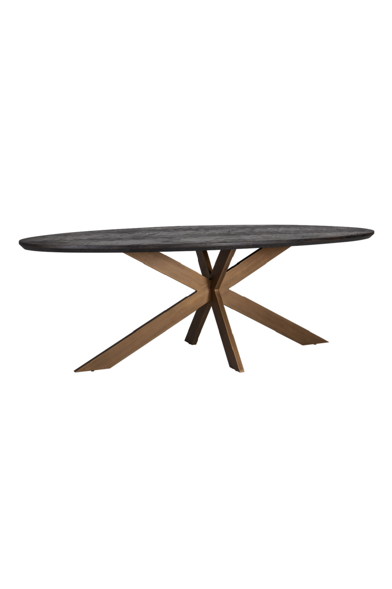 Oval Black Oak Dining Table | OROA Blackbone | Oroatraade.com