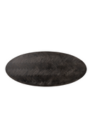 Oval Black Oak Dining Table | Richmond Interiors Blackbone | Oroatraade.com