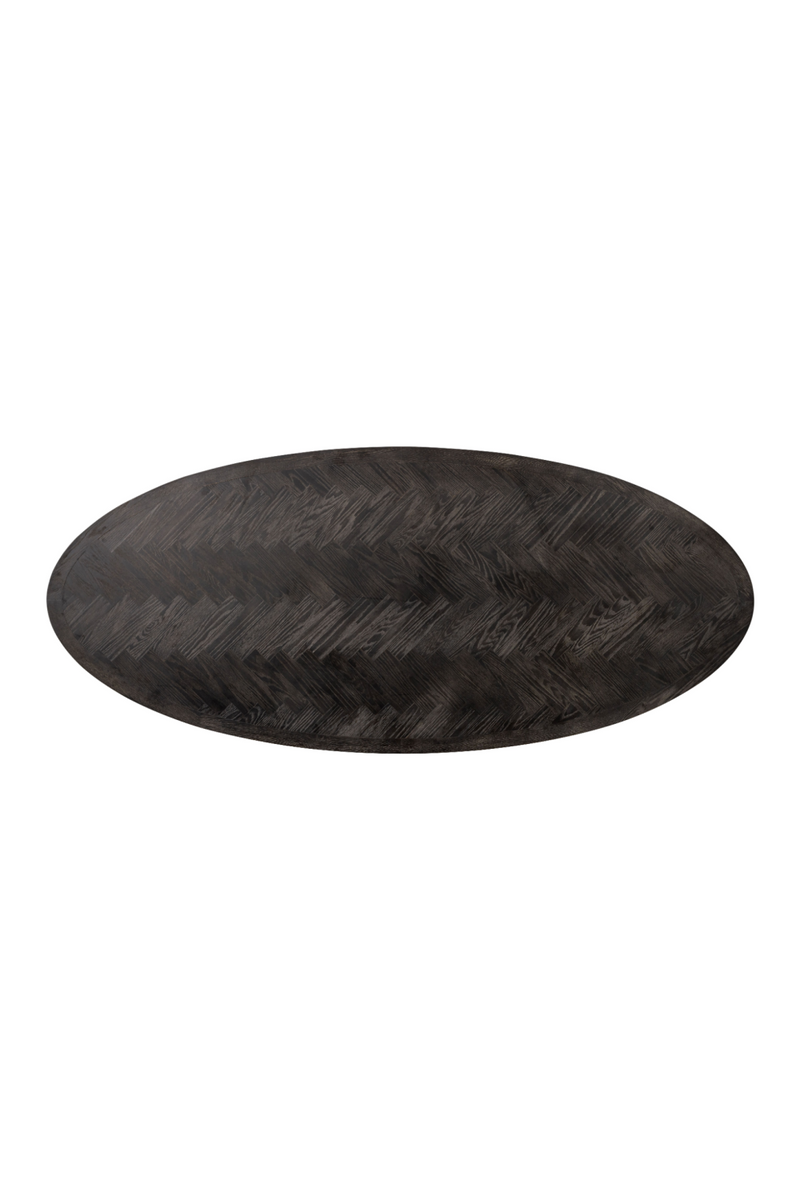 Oval Black Oak Dining Table | OROA Blackbone | Oroatraade.com