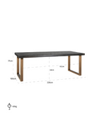 Black Oak Dining Table | Richmond Interiors Blackbone | Oroatrade.com