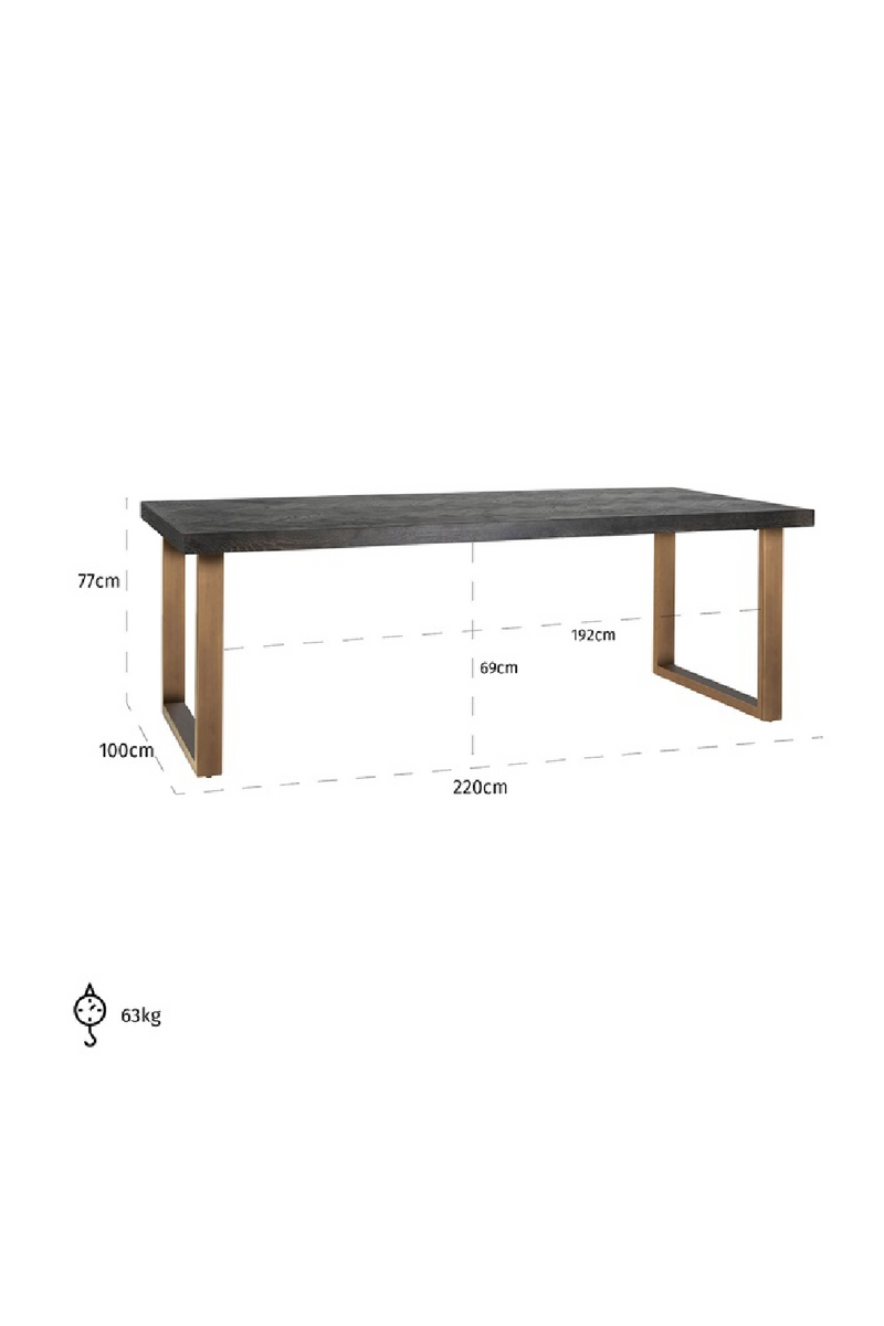 Black Oak Dining Table | OROA Blackbone | Oroatrade.com