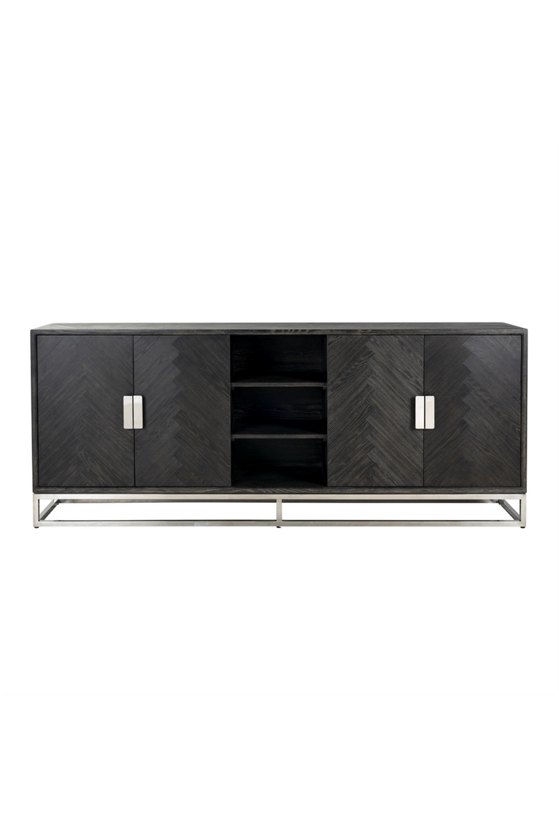 Black Oak Chevron Sideboard | OROA Blackbone | Oroatrade.com