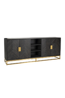 Herringbone Oak Modern Sideboard | Richmond Interiors Blackbone | Oroatrade.com