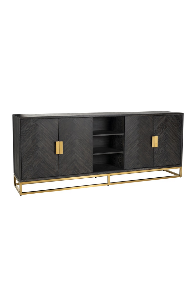 Herringbone Oak Modern Sideboard | OROA Blackbone | Oroatrade.com