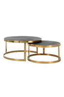 Round Gold Nesting Coffee Table | Richmond Interiors Blackbone | Oroatrade.com