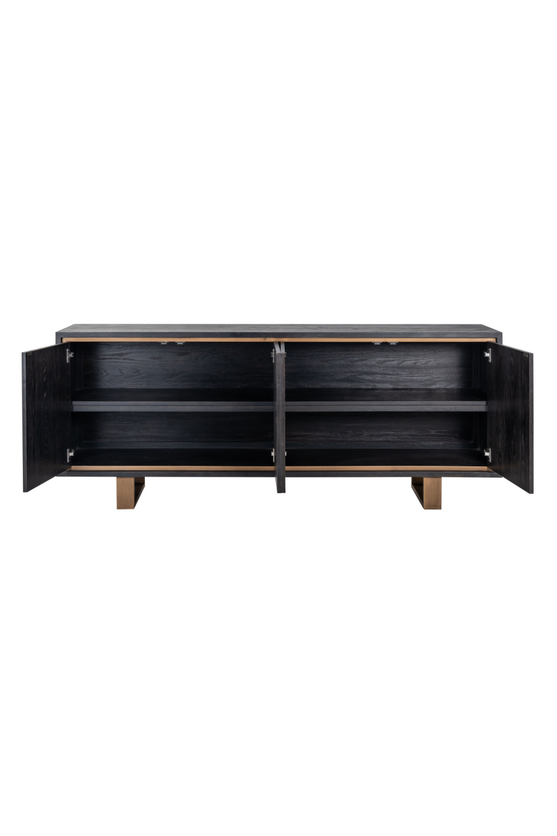 Black Oak Gold Accent Sideboard | OROA Hunter | OROATRADE.com