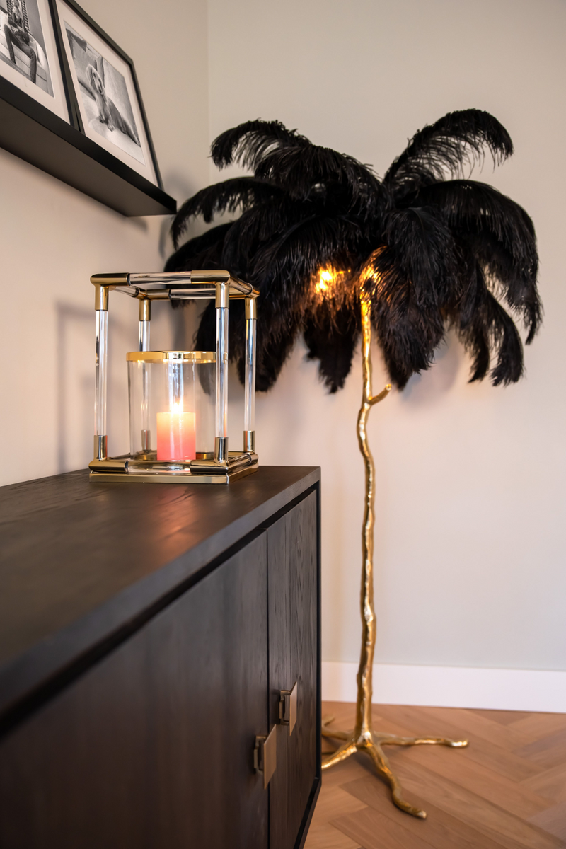 Black Oak Gold Accent Sideboard | OROA Hunter | OROATRADE.com