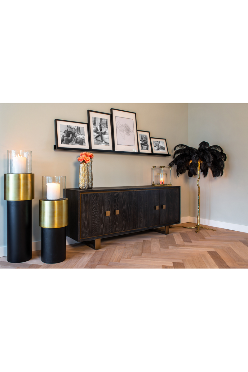 Black Oak Gold Accent Sideboard | OROA Hunter | OROATRADE.com