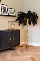 Black Oak Gold Accent Sideboard | Richmond Interiors Hunter | Oroatrade.com