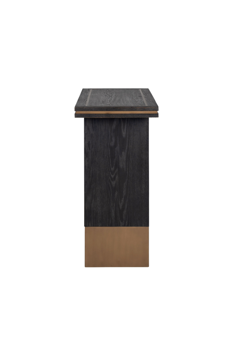 Black Oak Veneer Console Table | OROA Hunter | OROATRADE.com