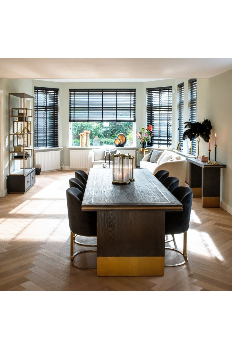 Black Oak Veneer Console Table | OROA Hunter | OROATRADE.com