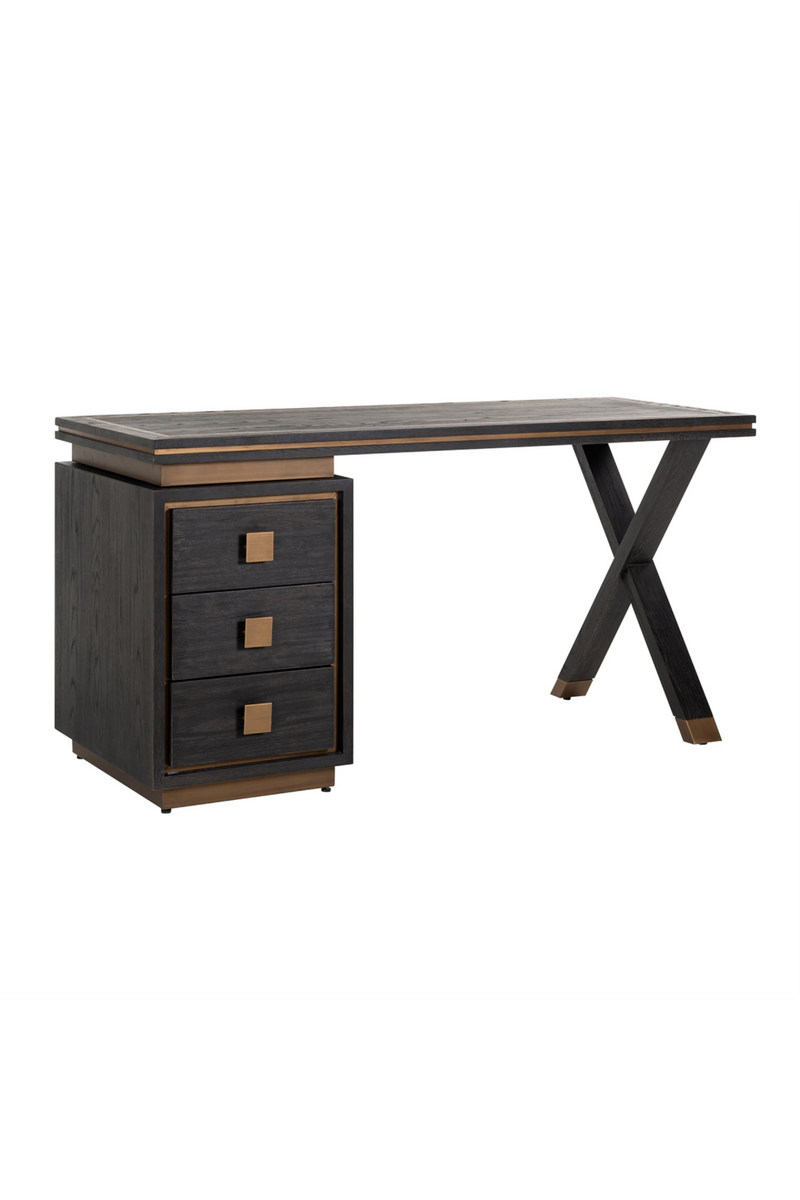 Wooden Desk With 3 Drawers | OROA Hunter | Oroatrade.com