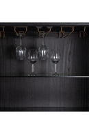 Wood Framed Leather Bar Cabinet | Richmond Interiors Bloomingville | Oroatrade.com