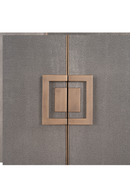 Wood Framed Leather Bar Cabinet | Richmond Interiors Bloomingville | Oroatrade.com