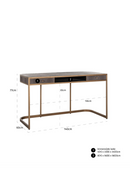 2-Drawer Curved Desk | Richmond Interiors Classio | Oroatrade.com