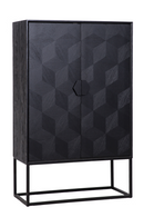 Black Oak Veneer Cabinet | Richmond Interiors Blax | Oroatrade.com