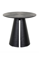 Black Oak Pedestal End Table | Richmond Interiors Blax | Oroatrade.com