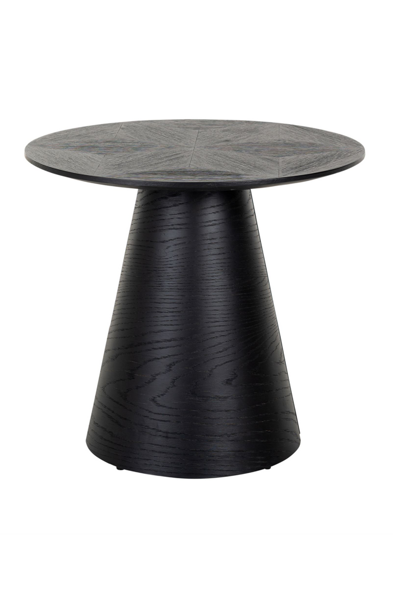 Black Oak Pedestal End Table | OROA Blax | Oroatrade.com