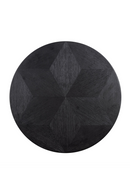 Black Oak Pedestal End Table | Richmond Interiors Blax | Oroatrade.com