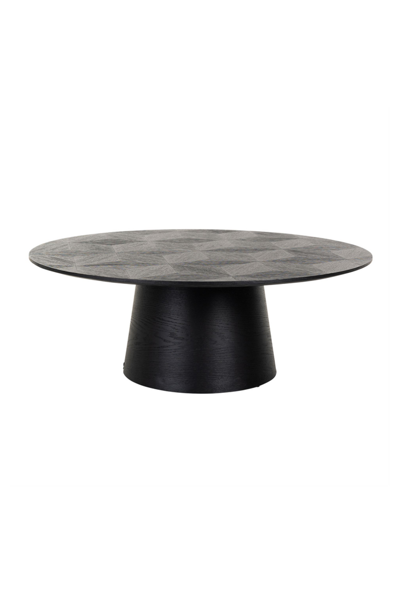 Black Oak Pedestal Coffee Table | OROA Blax | Oroatrade.com