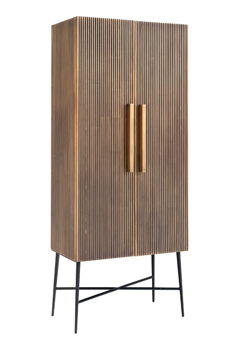 Brass 2-Door Modern Cabinet | OROA Ironville | Oroatrade.com