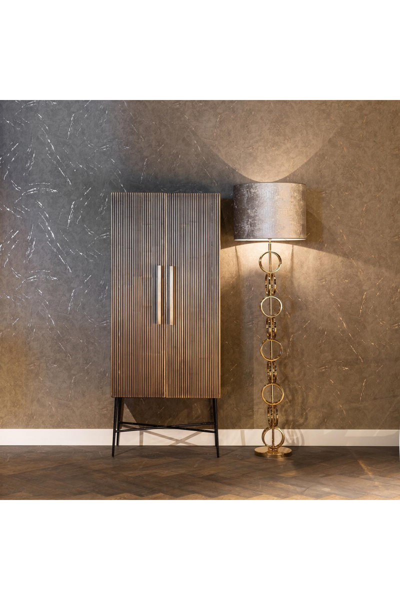 Brass 2-Door Modern Cabinet | OROA Ironville | Oroatrade.com