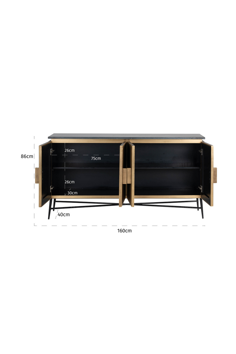 Modern Industrial Sideboard | OROA Ironville | Oroatrade.com