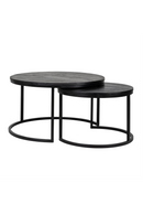 Round Black Nested Coffee Tables (2) | Richmond Interiors Catana | Oroatrade.com