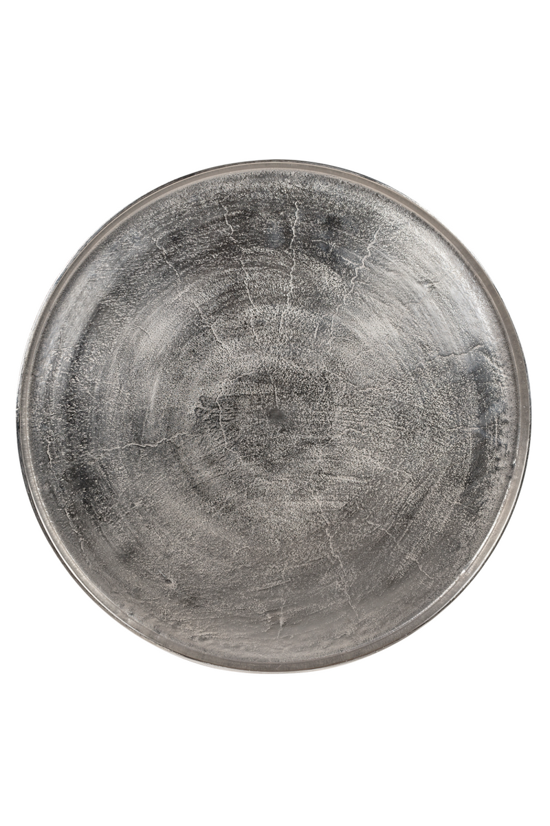 Round Silver Tray Coffee Table | OROA Lyam | OROATRADE.com