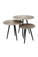 Round Aluminum Coffee Table Set (3) | Richmond Interiors Vittorio | Oroatrade.com