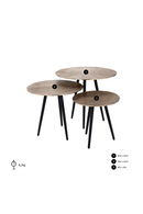 Round Aluminum Coffee Table Set (3) | Richmond Interiors Vittorio | Oroatrade.com
