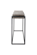 Champagne Gold Aluminum Console Table | Richmond Interiors Calloway | Oroatrade.com