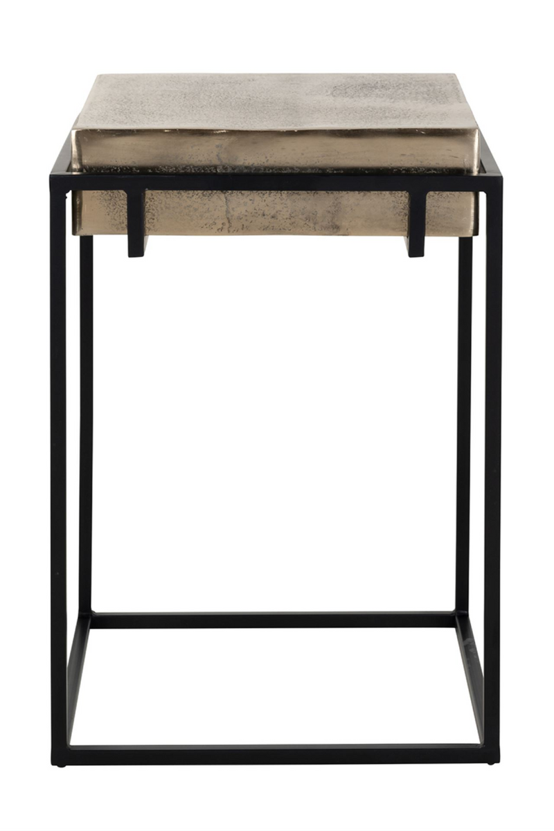 Rustic Aluminum End Table | OROA Calloway | Oroatrade.com