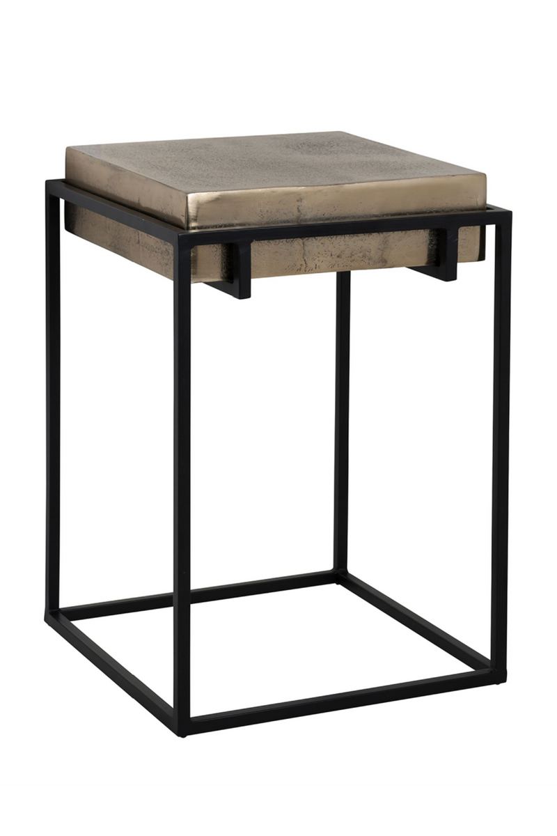 Rustic Aluminum End Table | OROA Calloway | Oroatrade.com