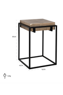 Rustic Aluminum End Table | Richmond Interiors Calloway | Oroatrade.com