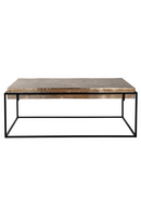 Rectangular Gold Aluminum Coffee Table | Richmond Interiors Calloway | Oroatrade.com