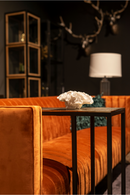 Champagne Gold Aluminum Side Table | Richmond Interiors Calloway | Oroatrade.com