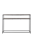 Champagne Gold Double Shelf Console Table | Richmond Interiors Chandon Oroatrade.com