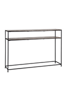 Champagne Gold Double Shelf Console Table | Richmond Interiors Chandon Oroatrade.com