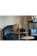 Golden Aluminum Pedestal Side Table S | Richmond Interiors Cobra | Oroatrade.com