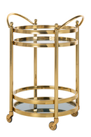 Round Gold Trolley | Richmond Interiors Hendricks | Oroatrade.com