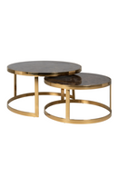 Gold Framed Marble Nesting Coffee Table | Richmond Interiors | Oroatrade.com