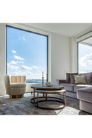 Gold Framed Marble Nesting Coffee Table | Richmond Interiors | Oroatrade.com