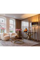 Gold Framed Marble Nesting Coffee Table | Richmond Interiors | Oroatrade.com