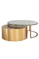 Round Golden Nesting Coffee Tables | Richmond Interiors Orlan | Oroatrade.com