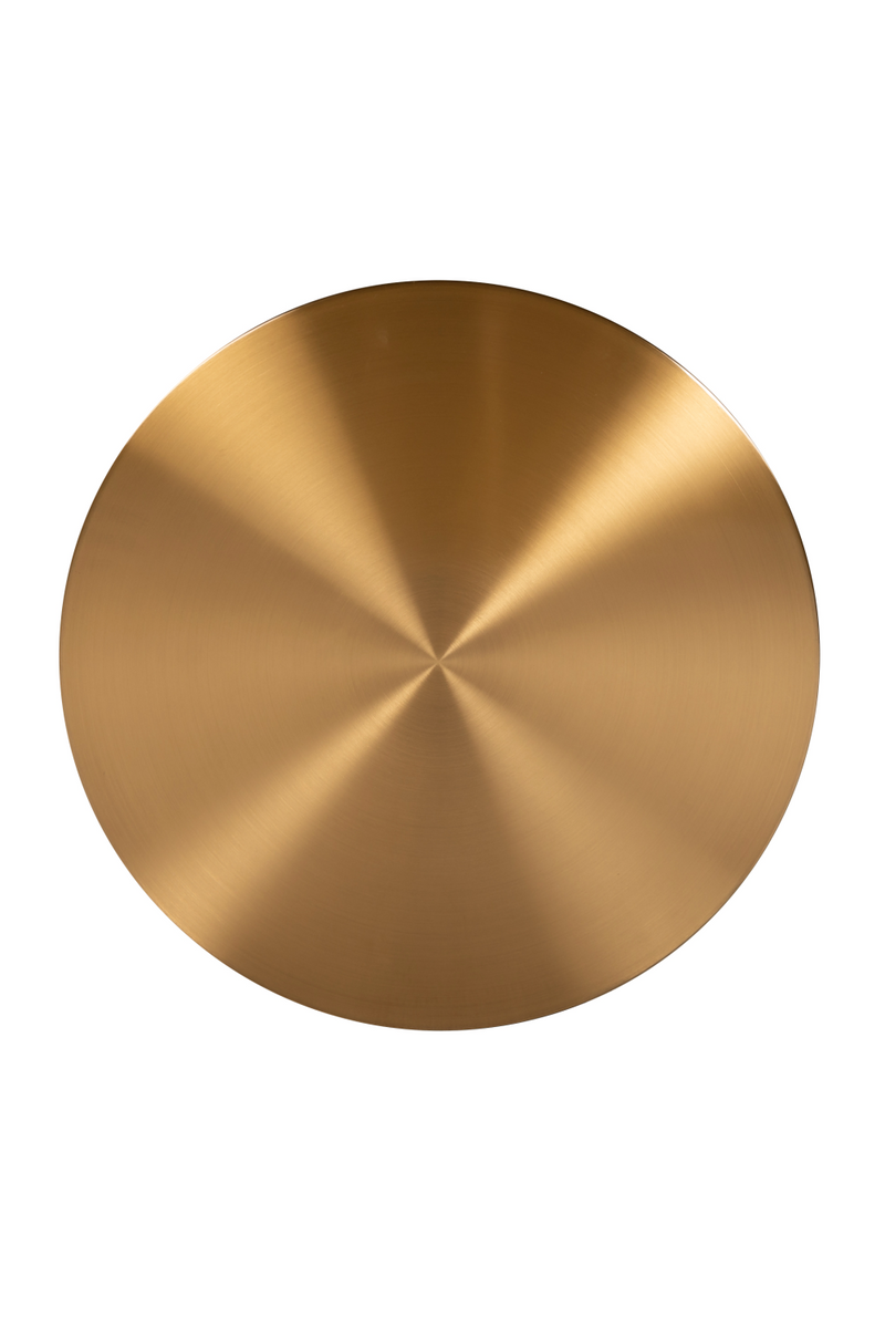 Round Brushed Gold Nesting Coffee Table | OROATRADE.com