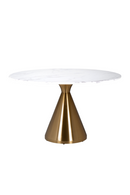 White Marble Gold Base Dining Table | Richmond Interiors Tenille| Oroatrade.com