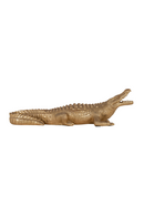 Gold Polyresin Reptile Deco Object S | Richmond Interiors Crocodile | Oroatrade.com