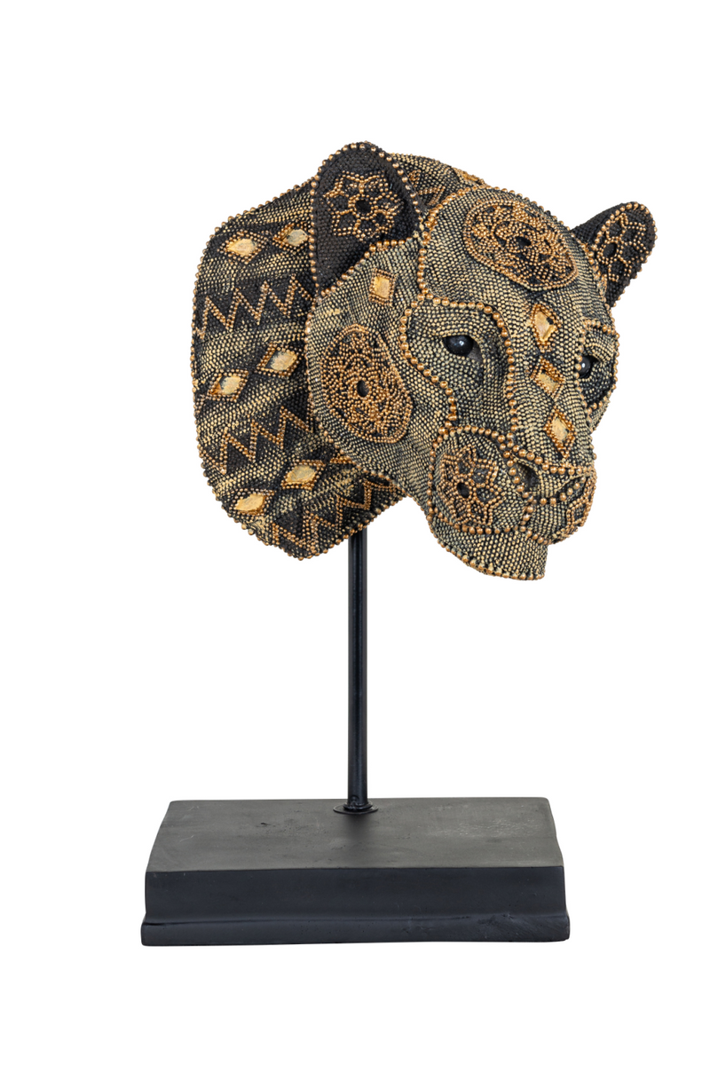 Sequined Panther Head Decor | OROA Yaro | OROATRADE.com